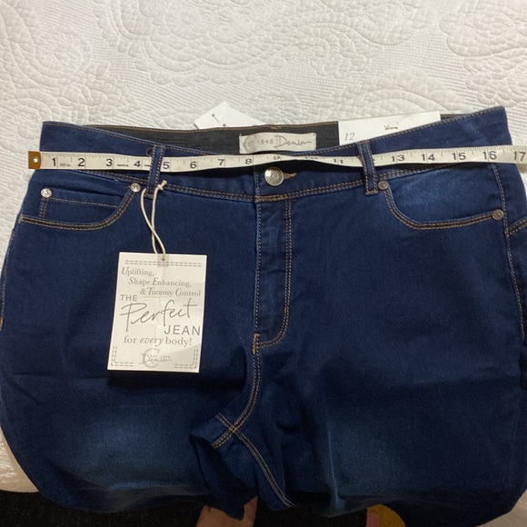 Cato mid rise skinny crop jeans dark wash size 12 - Picture 14 of 14